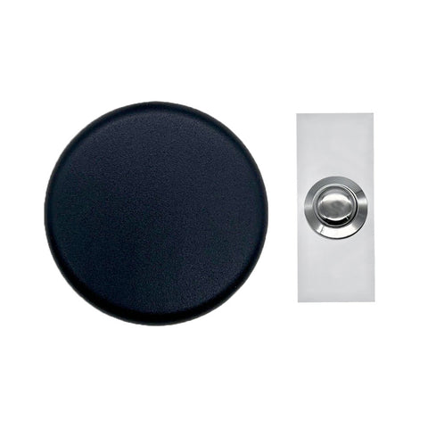 Doorbell World Black Wind-Up Mechanical Doorbell with Chrome Push - DBW-5858Bk/2204Cr