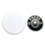 White Wind up Mechanical Doorbell with 'Press' Chrome Push Button