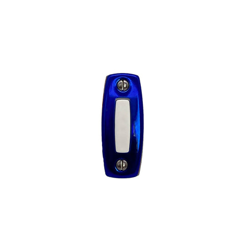Standard Windup mechanical Doorbell Blue push button only