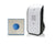 UNI-COM Wireless 150m Plug through Doorbell Kit with brushed chrome wireless push button