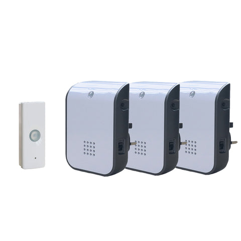 UNI-COM Wireless 150m Triple Plug in Doorbell Kit