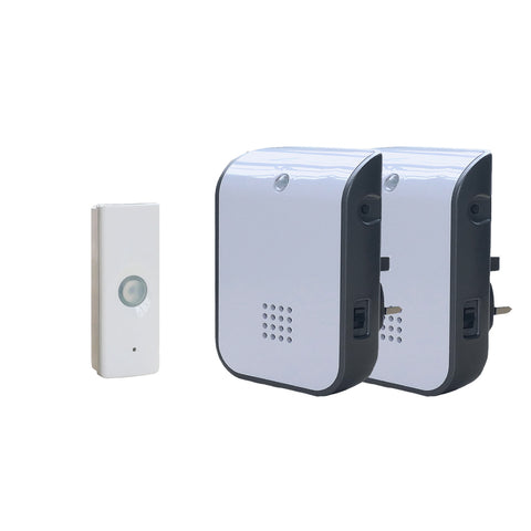 UNI-COM Wireless 150m Plug-in Doorbell Twin Kit