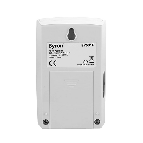 Byron 501 Additional Wireless doorbell – Battery powered – 125 m range - BYR-BY501x