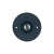 Wind up mechanical Flush Fitted Visitors Push Button, Black and Brass with Brass center