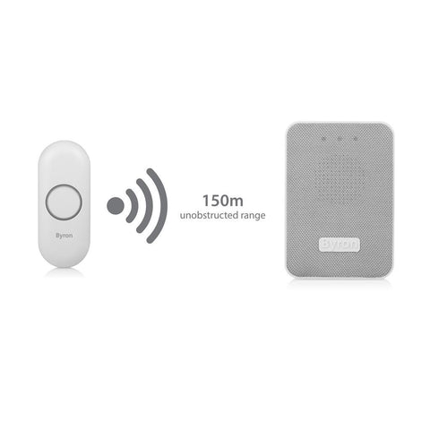 Byron DBY range additional Wireless Portable door chime only. No bell push - BYR-DBY-22321x