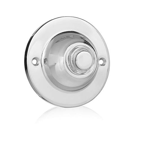 Wired Door Bell Surface Mounted Button Non Illuminated Brushed Nickel 4260Ni