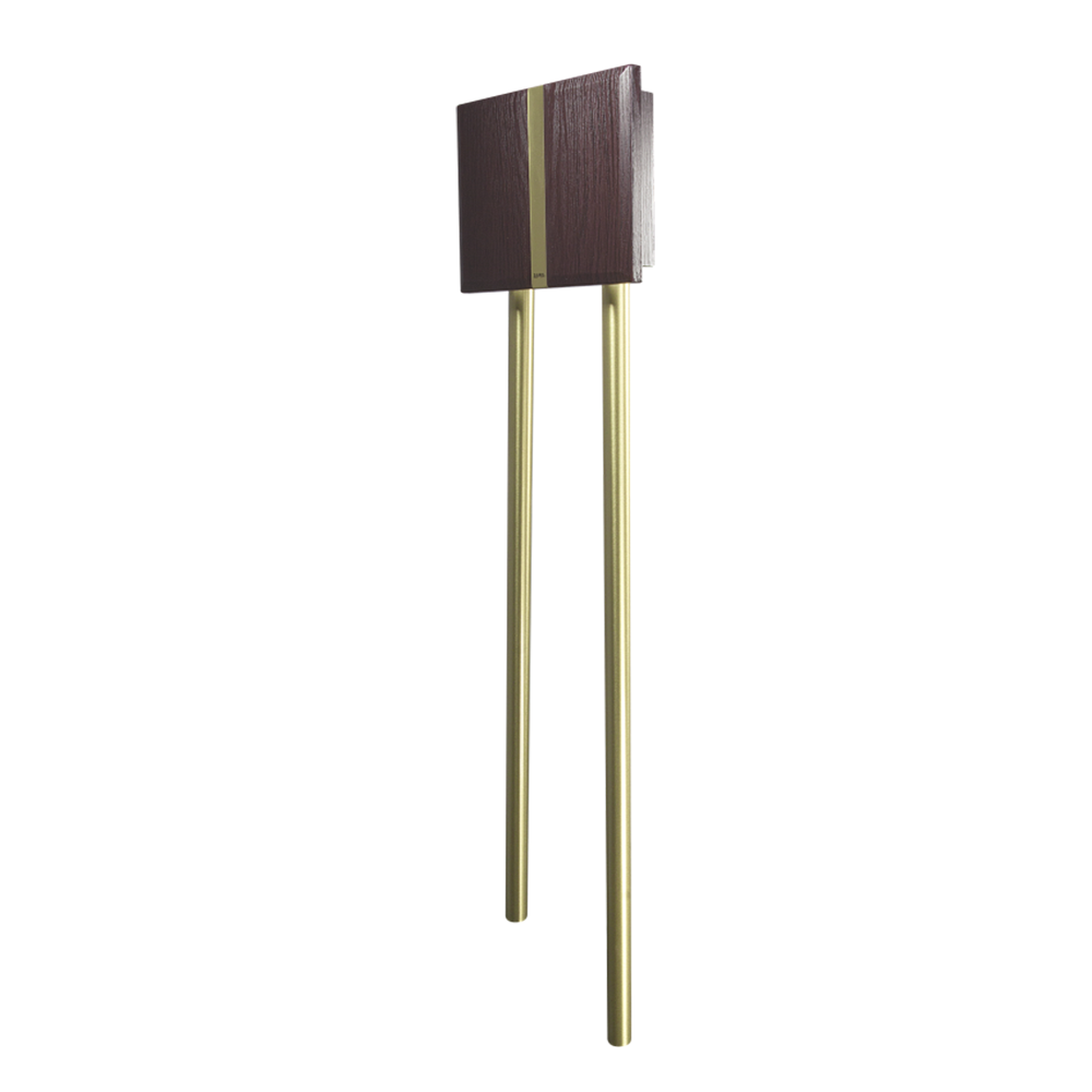 Wired Tubular bell Doorbell,Wall Mounted Rustic Finish with Long Brass