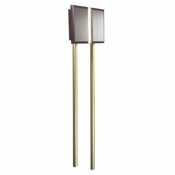 Wired Tubular bell Doorbell,Wall Mounted Rustic Finish with Long Brass Tubes